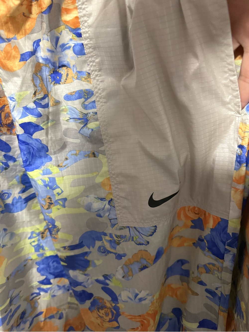 Nike Floral Track Jacket & Joggers - Blue, Orange, White - Picture 3 of 8
